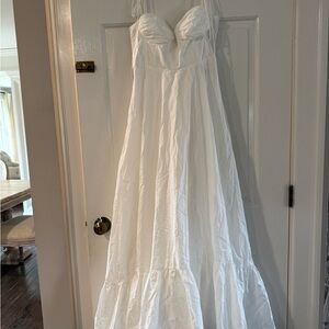 Zara Elegant White Maxi Dress